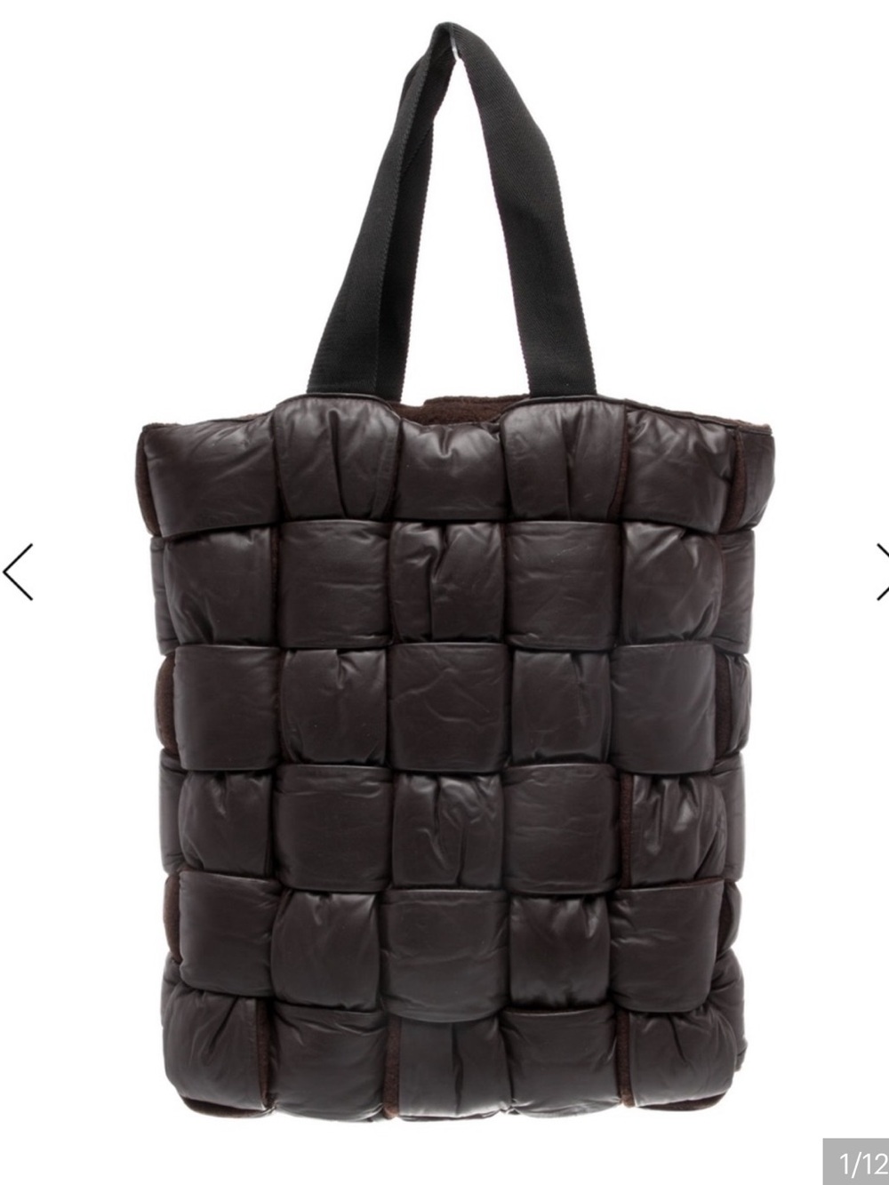 BOTTEGA VENETA Brown Maxi Intrecciato Padded Tote. Felt Padding! RT $ 4998. XL.